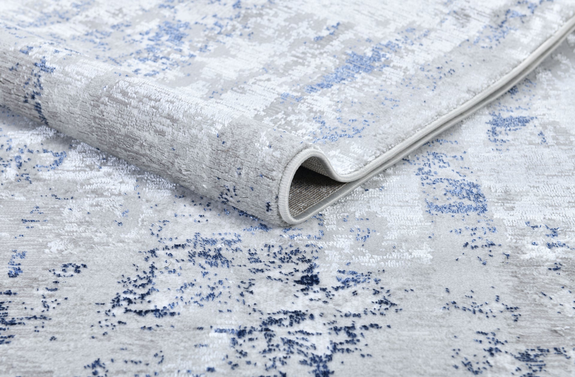 Modern Abstract Light Grey/Navy
